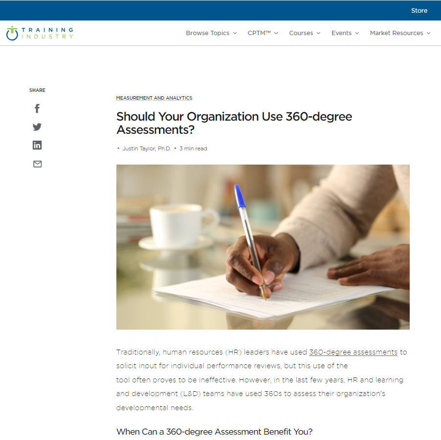 A Training Magazine - 360-Degree Assessments
